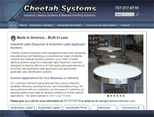 Tablet Screenshot of cheetahsystemsllc.com